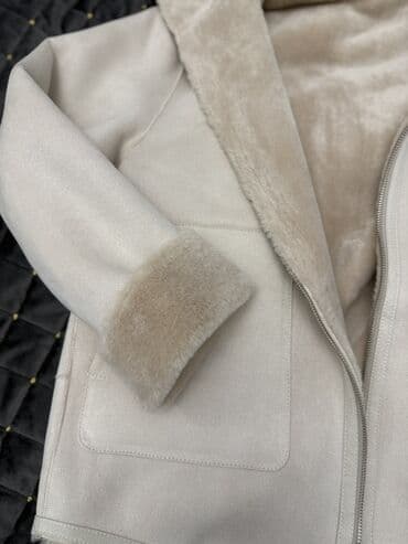 женские кофты трансформеры: Qadınlar üçün ikiüzlü qış gödəkçəsi - Rəng: açıq bej - Material: bir — 2