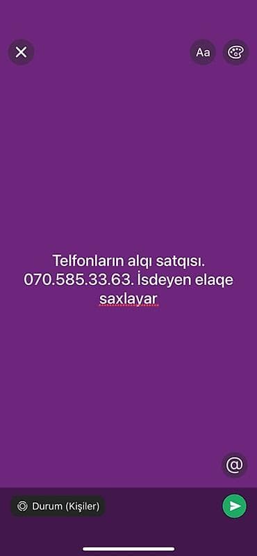 Cox gırmırem bura ısdeyen wp yazsın telfon satanlar unvana
