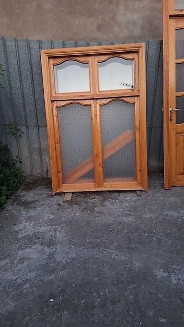 qapi avropa: Ağac qapı və pəncərə dəsti - Material: təbii ağac (şpon yox, masiv — 3