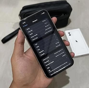 redmi note 9: IPhone 11, 128 GB, Ağ, Zəmanət, Kredit, Face ID — 3