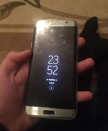 ekran samsung galaxy s5: Samsung Galaxy S7 Edge Duos, 32 GB, rəng - Qara — 1