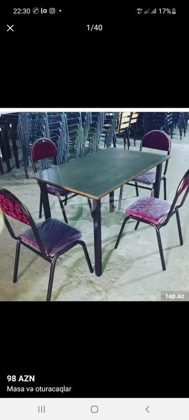 en ucuz yolkalar: Oturacaq ve masalar teqdim edirik sizlere 98 aznan bawlayan qiymet — 2