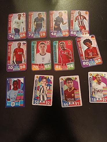 gitara sekilleri: Futbolçu kartları kolleksiyası – müxtəlif seriyalar və liqalardan Cox — 3
