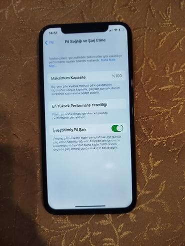mobile phone: IPhone X, 64 GB, Gümüşü, Qırıq — 2