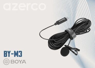 mikrafon pc: Məhsul: BY M3 İstehsalçı: BOYA Satışını təşkil edən: Azerco MMC BOYA — 5