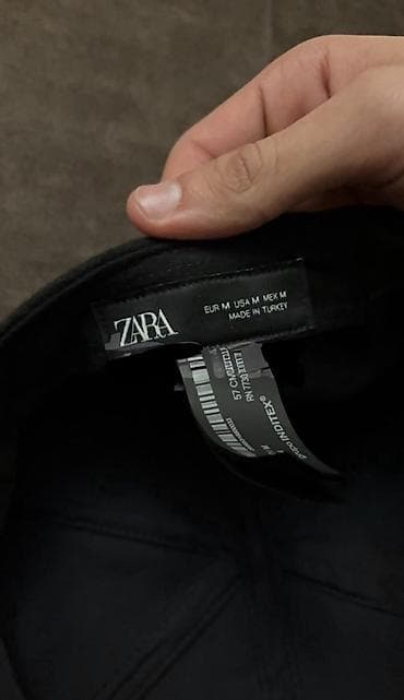 Kostyumlar: Şlyapa, Zara, İşlənmiş, rəng - Qara, M/57 — 2