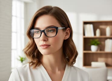 eyneklər: TISARD eynək çərçivəsi - Forma: yarım pişikgöz/kvadrat qarışıq ön — 1