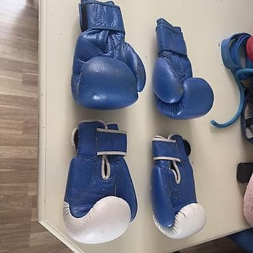 formula bileti: Məhsul: Boks əlcəkləri dəsti - Brendlər: Adidas (tam mavi), Reebok — 2