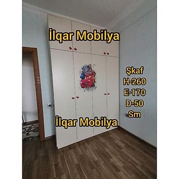 Düz dolab, Yataq otağı üçün, Paltar üçün, Açılan, Quraşdırıla bilən, 4 qapılı