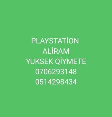 PlayStation 3-4-5konsollorunu yuksek
qiymete aliram lalafo.az -da PlayStation 3-4-5konsollorunu yuksek
qiymete aliram