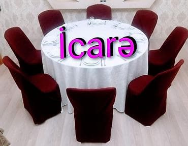 Digər avadanlıqlar: Stol icaresi, masa və oturacaq kirayəsi. Ad günləri, nişan, xına, toy — 9
