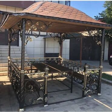 Sifarişlə bağ yelləncəkləri: Metal EN MMC olaraq istədiyiniz forma və ölçüde demir işlerinin — 15