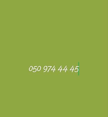 a 23: Nömrə: ( 050 ) ( 9744445 ), İşlənmiş — 1