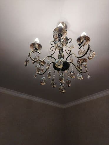 Çılçıraq, 6 lampa, Xrustal