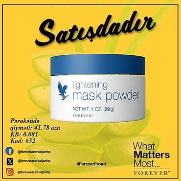 Bədənə qulluq: Forever Tightening Mask Powder — üz üçün bərkidici maska tozu - — 1