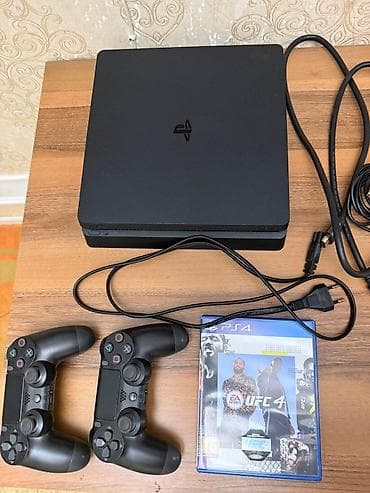 playstation satış: PlayStation 4 Slim komplekti - Konsol: Sony PlayStation 4 Slim (qara — 2