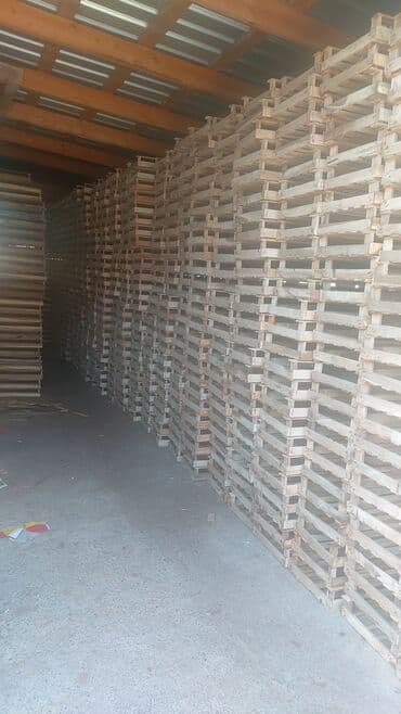 Taxta-şalban: Taxta yeşik/palet - Material: təbii ağac ştabel taxtalarından yığılma — 9