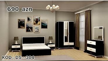 novruza aid: İkinəfərlik çarpayı, Dolab, Komod, 2 tumba, Rusiya, Yeni — 3