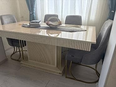 iso stul: Нераскладной, Прямоугольный стол, 6 стульев — 3