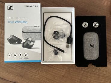 nauşnik: Yeni Simsiz (Bluetooth) Qulaqcıqlar, Sennheiser, rəng - Qara — 3