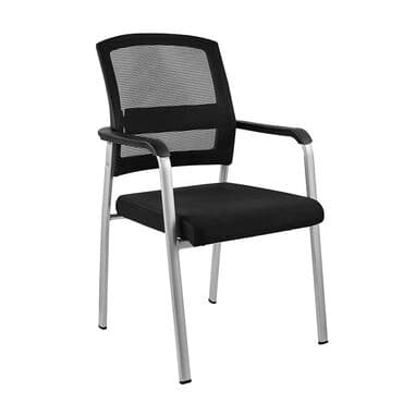 Ofis/ziyaretçi kreslosu – mesh arxa dayaq və metal karkas - Arxa