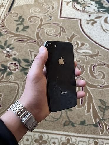 IPhone 8, 64 GB, Jet Black, Barmaq izi