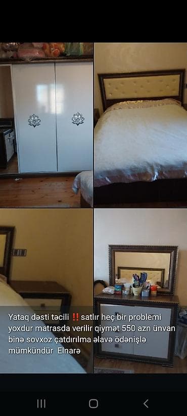 Salon, tibbi mebel: İkinəfərlik çarpayı, Dolab, İşlənmiş — 1