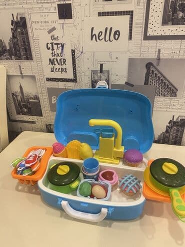 Ножи: Uşaq üçün oyuncaq mətbəx dəsti – daşımalı çamadan baha alinb elavelrde — 5