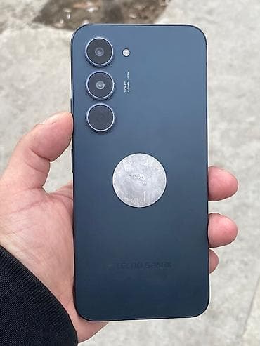 düyməli mobil telefonlar: Tecno Spark, 256 GB, rəng - Göy, Sensor — 2