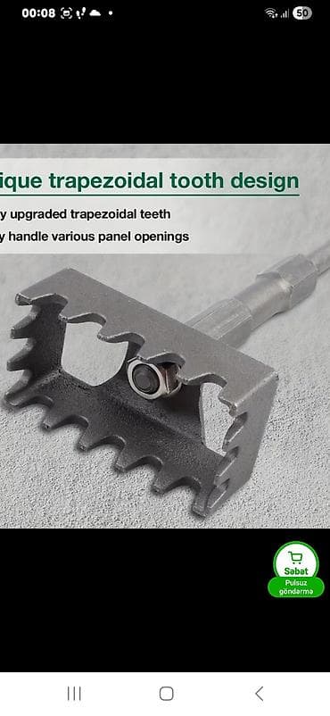 İstehsal avadanlığı: Panel kəsimi üçün trapezoid dişli frez başlığı - Material: yeknəsəq — 2
