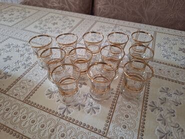 nerj qablar: Rümkalar, rəng - Ağ, Şüşə, 12 ədədli dəst, SSRİ — 4