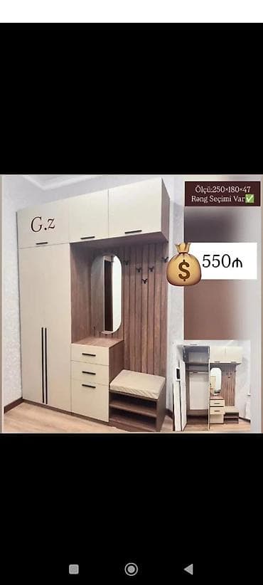 salon şkaf: Dehliz dolab sifarişlə hazırlanır — 1