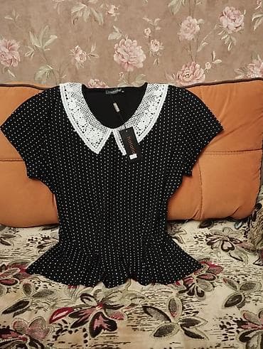 Polo köynək, Standart, rəng - Qara