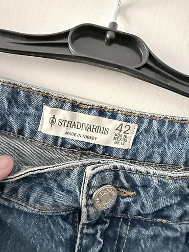 deniz geyimi: Midi Ətək, Stradivarius, Cins — 2