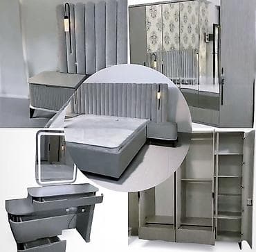 kunc divan modelleri 2023: İkinəfərlik çarpayı, 2 tumba, Komod, Termo — 1