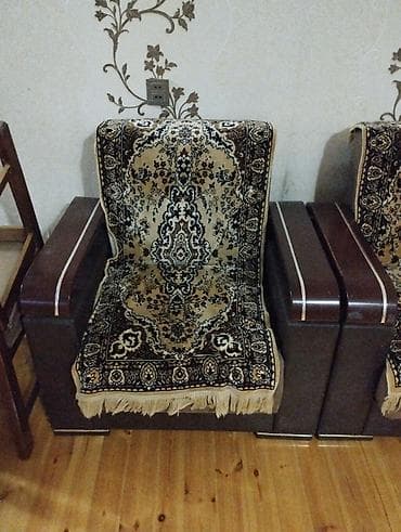 Yeni, Di̇van-kravat, 2 kreslo, Bazalı, Açılan — 3