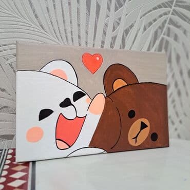 maşın şəkilləri çəkmək: "Bear's love"əsəri,Əl işi — 1