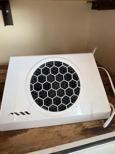 Manikür üçün toz soran stolüstü aspirator - Rəng: ağ korpus, altıgen