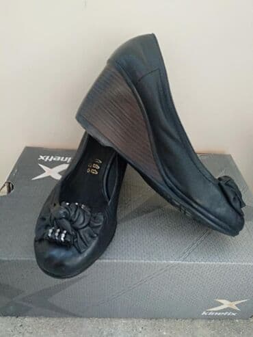 женские бирюзовые туфли: Tuflilər, Ölçü: 38, rəng - Qara, İşlənmiş — 2