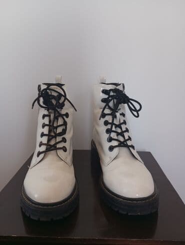 ağ rezin çəkmələr: Ölçü: 40, rəng - Ağ, İşlənmiş — 1