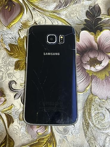qaz paneli: Samsung Galaxy S6 Edge, 32 GB, rəng - Qara, Qırıq — 1