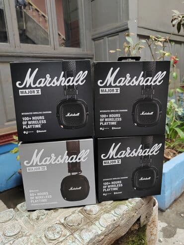 marshall наушники: Новый Беспроводные (Bluetooth) Наушники, Marshall, цвет - Черный — 4