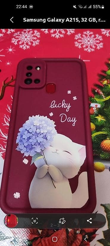 redimi not 11: Samsung Galaxy A21S, 32 GB, rəng - Qırmızı, Barmaq izi — 2