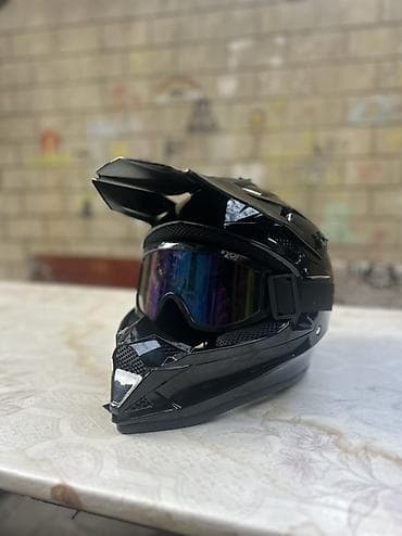 debilqe satisi: Motokros/Tur enduro tipli tam üzlü dəbilqə və eynək seti - Rəng — 1