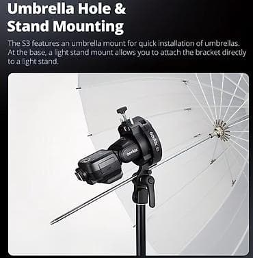 Godox S3 Bowens Mount Adapter – foto/video işıqlandırma üçün universal — 8
