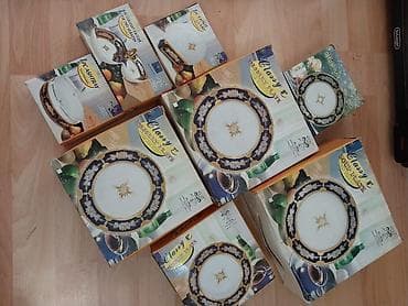 xurcun unvan: Nahar dəsti, rəng - Göy, Kobalt, 6 nəfərlik, Çexiya — 4