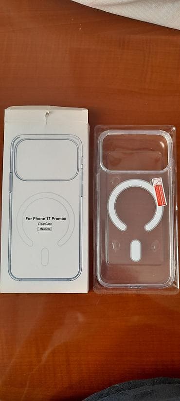 Məhsul: Şəffaf maqnitli qoruyucu kabura – iPhone 17 Pro Max üçün