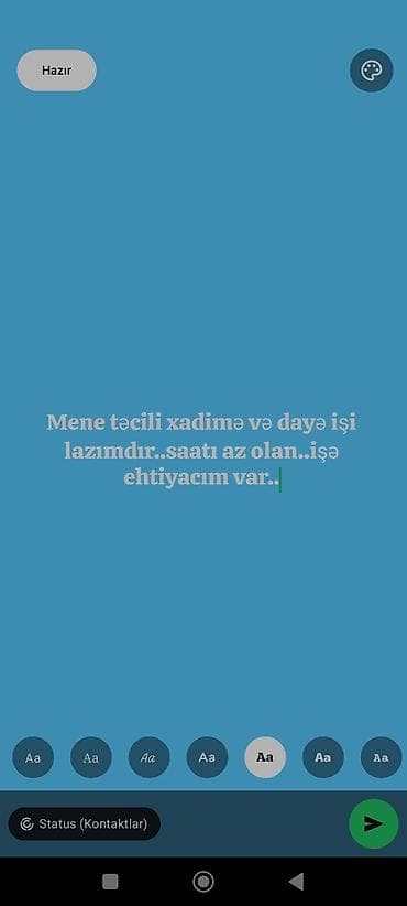 Xadimə, 28 yaş, 3-5 illik təcrübə