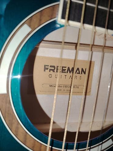 Freeman Guitars akustik gitar - Model: FREG90BLEQ (etiketdə