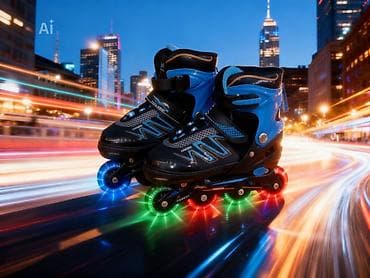 İdman və istirahət: Rolik Yaxşı vəziyyətdədir və təkərlərində işıqlar yanır sürəndə — 1